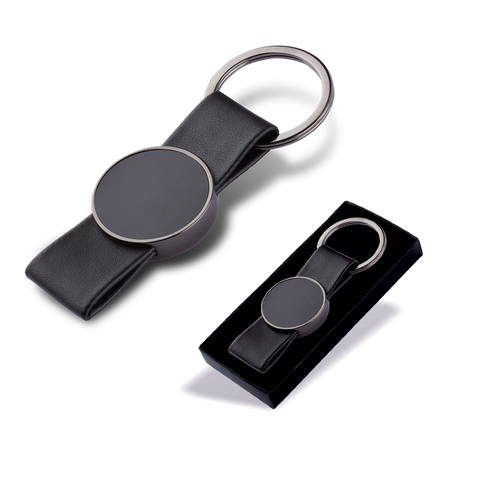 35600 Çift Taraflı Deri Anahtarlık