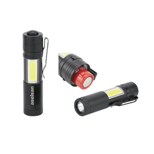 SİYAH XPE + COB Led El Feneri