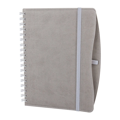 İVEDİK GRİ SPİRALLİ TARİHLİ AJANDA (17X24 CM)